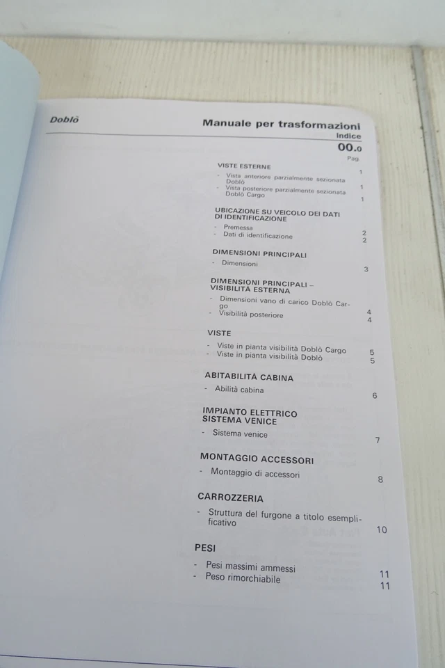 manuale officina Fiat veicoli commerciali allestimenti Doblò Scudo Ducato - Immagine 4 di 4