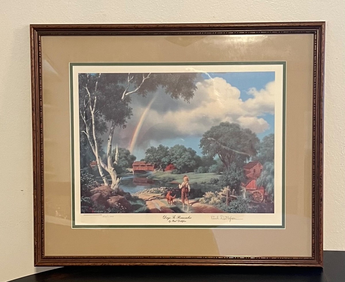 Vintage Paul Detlefsen RARE Signed Numbered 20/1000 Print