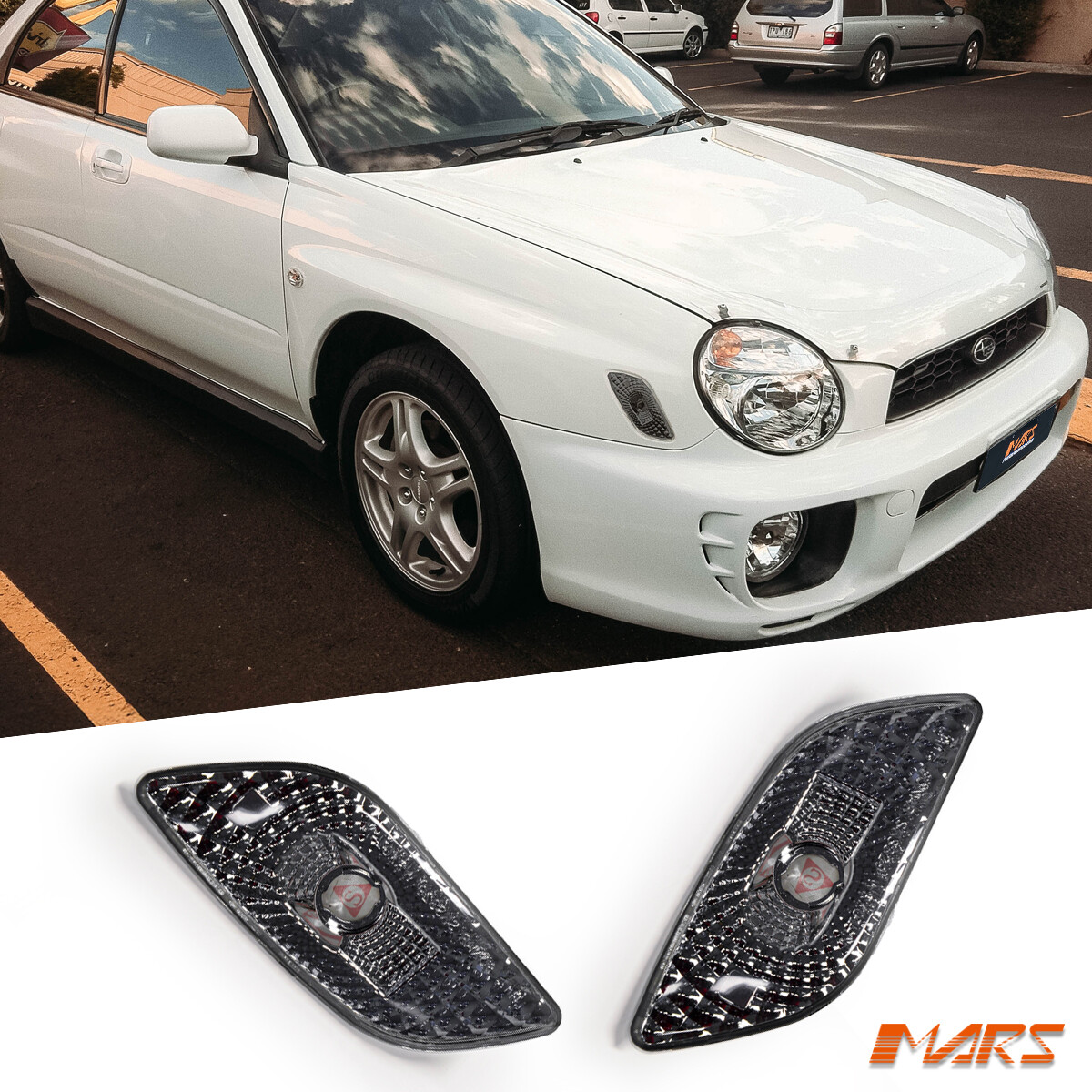 Fender Side Reflector Marker Lights Indicator for Subaru