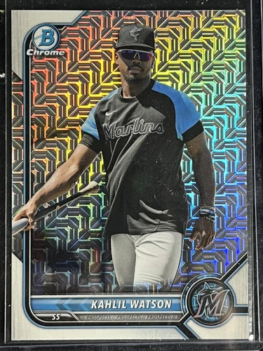 2022 Bowman Chrome Khalil Watson Mega Mojo SSP Image Variation BCP-3 🔥 💎