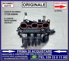 COLLETTORE ASPIRAZIONE -ORIGINALE- TOYOTA AYGO 2 a SERIE 998 / 1.0 CC BEN 1KR FE