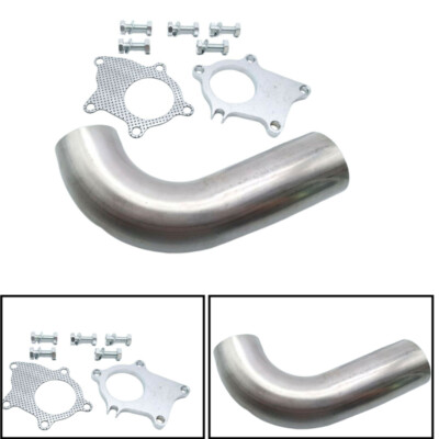 T3/T4 T04E 5 Bolt Flange 2.5'' Inch 63mm Turbo Exhaust /Dump Pipe&Gasket