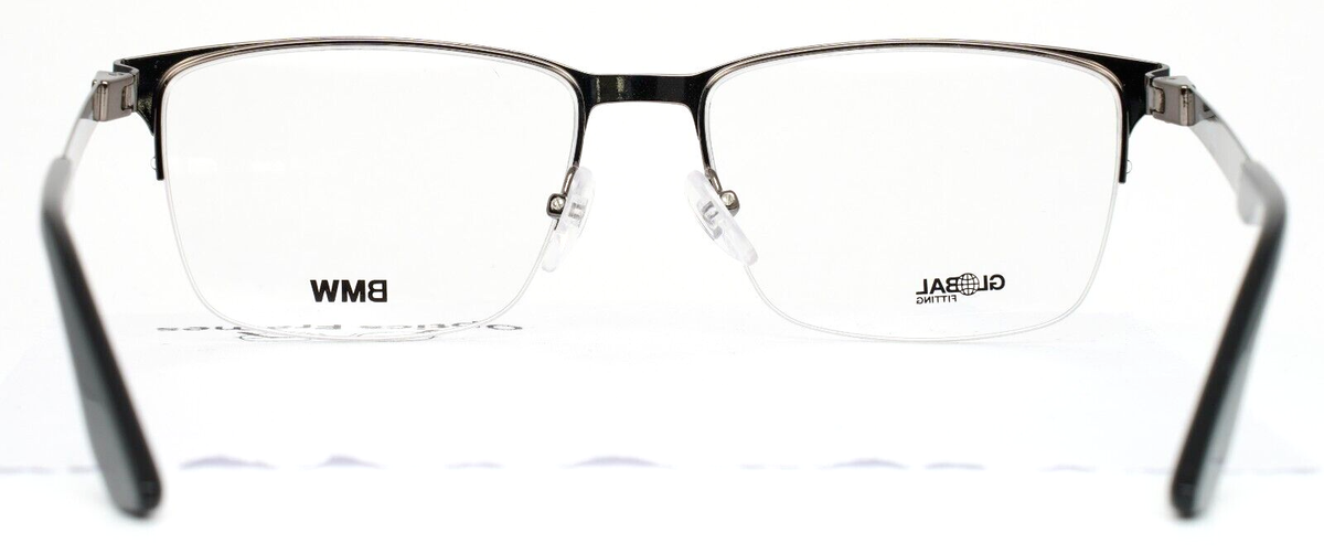 New BMW BW-5001-H 008 Shiny Gunmetal Eyeglasses 55/17/145 BMW BW5001-H 08A Shiny Gunmetal Mens Rectangle Eyeglasses 55  main image 4