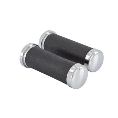 Motorrad Lenkergriffe Griffe Handgrips für 1'' Lenker ''Leder Look''