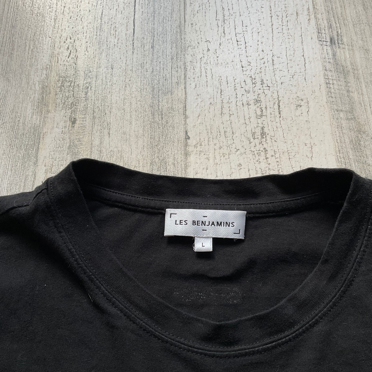 Les Benjamins Mens Size Large Short Sleeve Black Cotton Tee | eBay