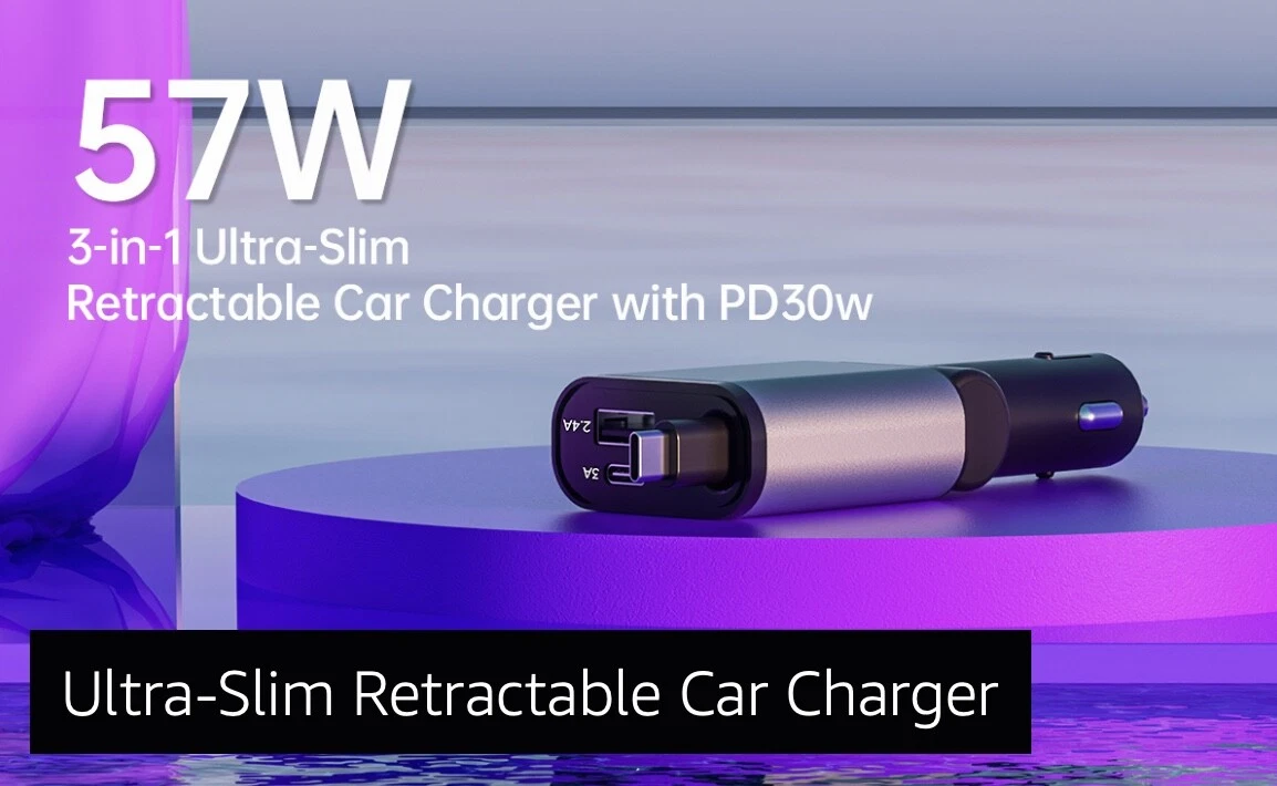 3 in 1 Slim Car Charger