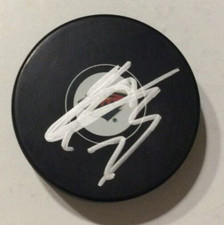 CALEN ADDISON SIGNED AUTOGRAPHED MINNESOTA WILD HOCKEY PUCK W/ CASE COA