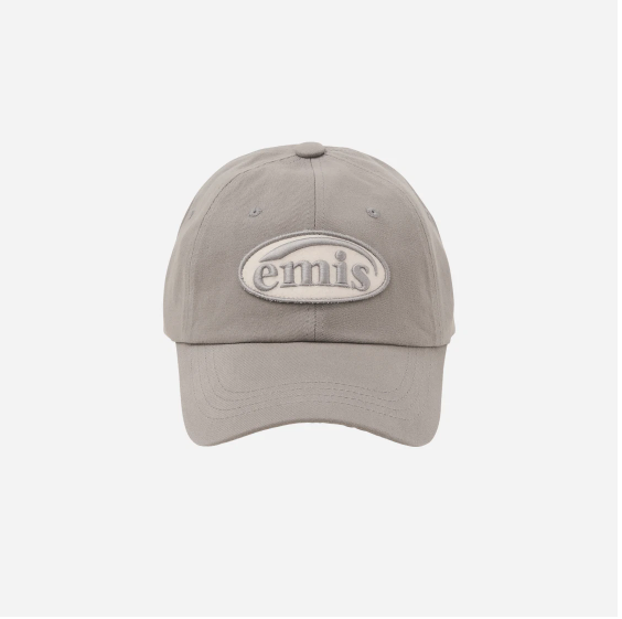 ★EMIS★ TONE ON TONE WAPPEN BALL CAPLIGHT PURPLE m1037_1334 TONE ON TONE WAPPEN BALL CAP-GRAY - EMIS