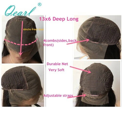 Straight 360 Lace Frontal Wigs Pre Plucked Dark Brown Human Hair Full Lace Wig - Picture 8 of 24