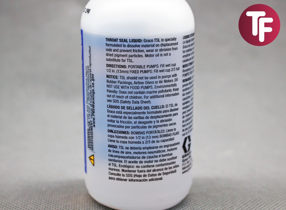Graco 238049 Throat Seal Liquid (TSL) 118ml / 4oz Bottle For