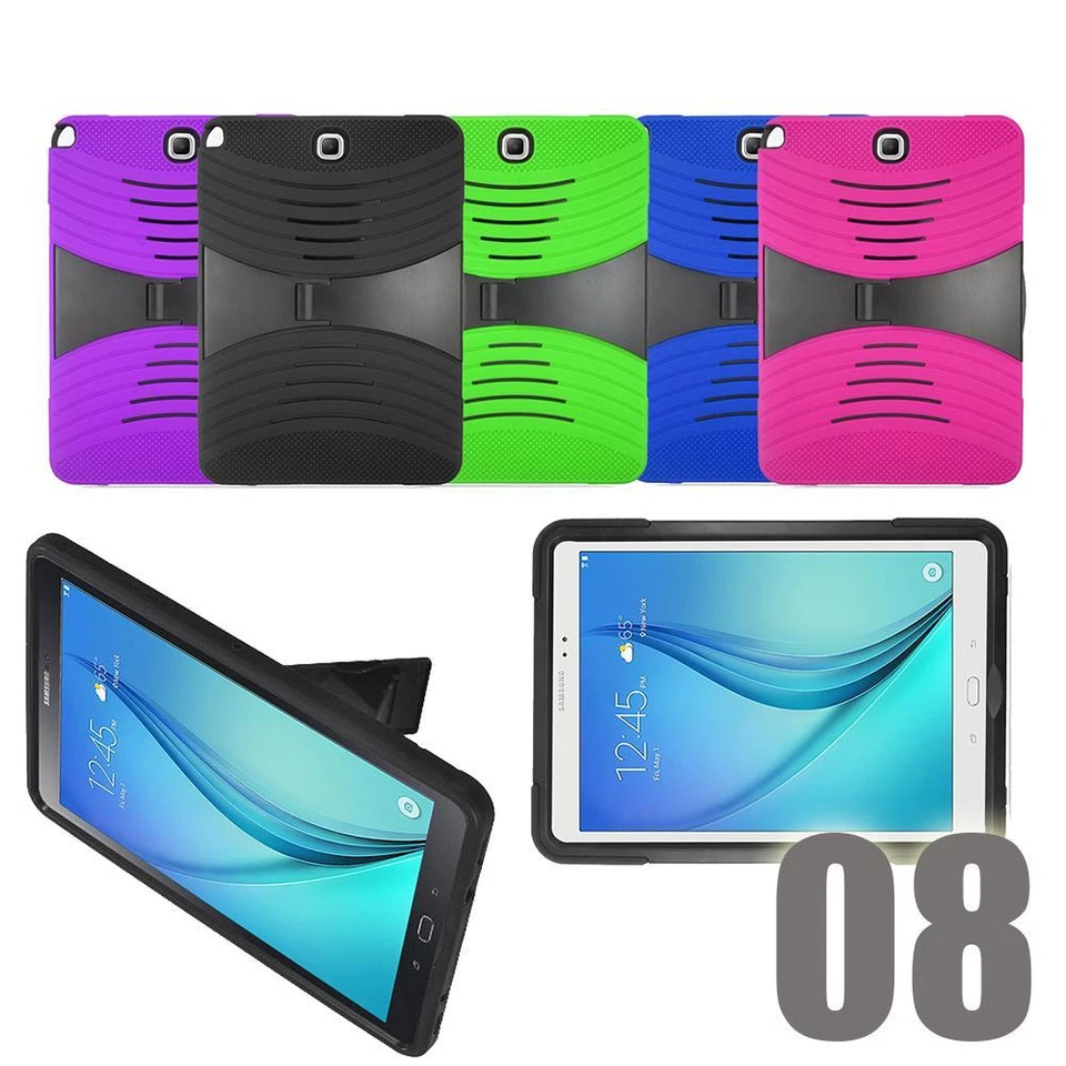 Funda rígida híbrida de alta resistencia a prueba de golpes con soporte para tableta de 7 pulgadas Foto 2 de 4