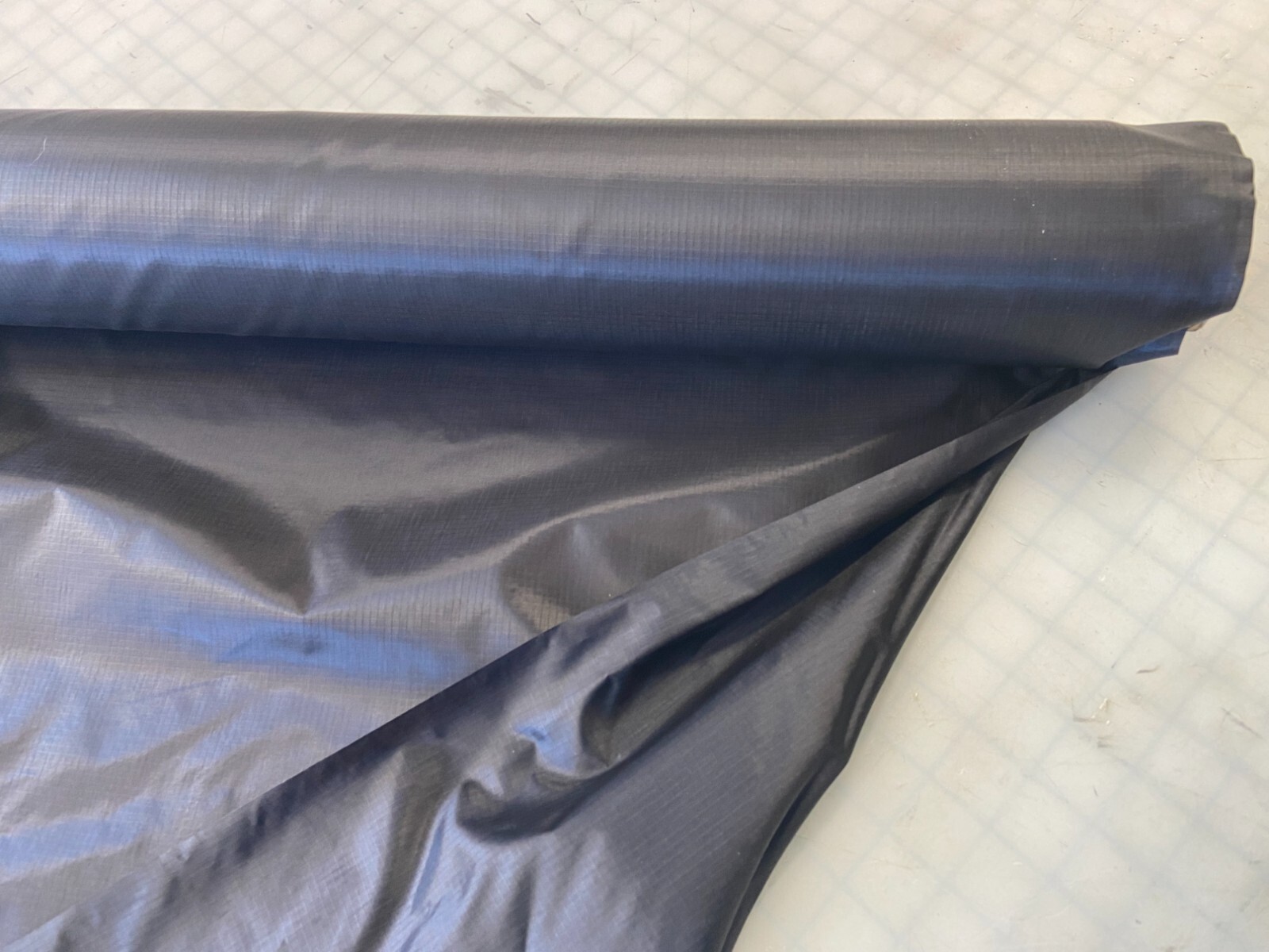Black 1.1 oz DWR Coated Ripstop Nylon 65" wide by the yard
