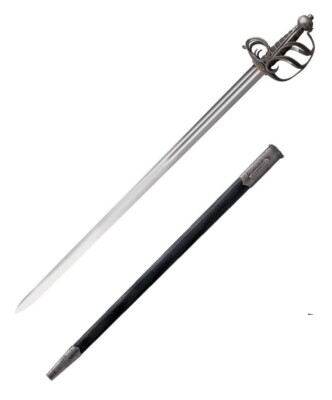 Cold Steel English Back Sword 32'' Carbon Steel Blade With Cast-Metal Handle