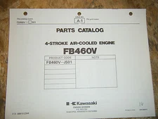 KAWASAKI 4 STROKE AIR COOLED ENGINE FACTORY PARTS CATALOG FB460V-JS01 MANUAL