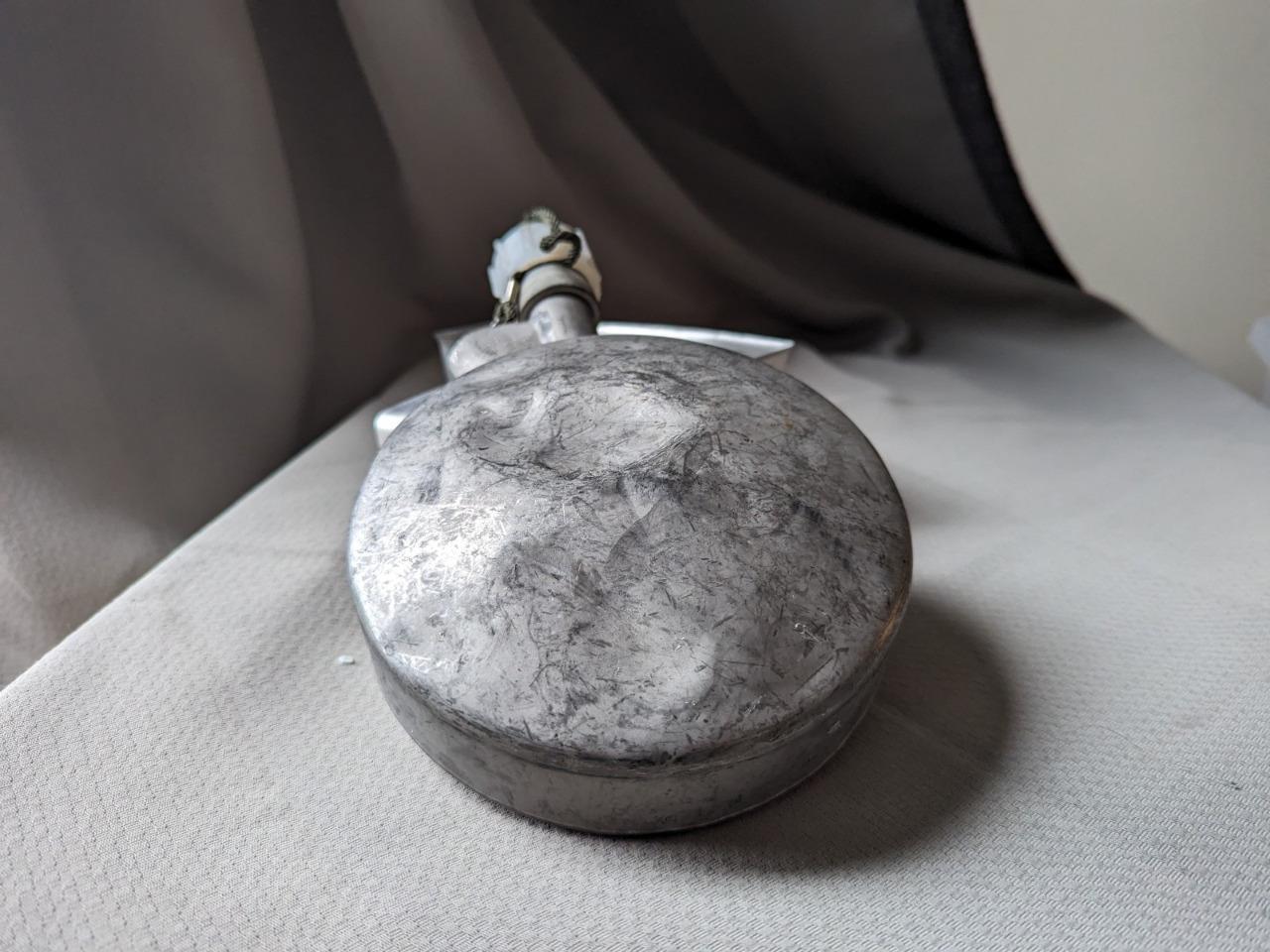 vintage US ARMY canteen + cup combo 1986 military WYOTT metal 7S011