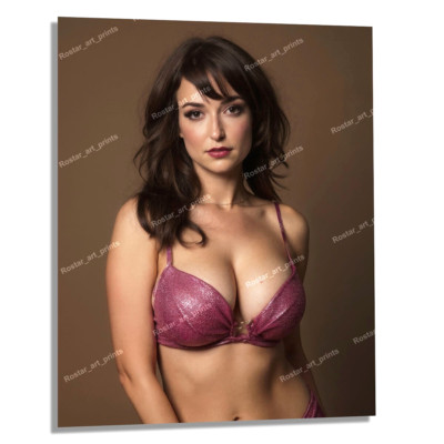 8x10 MILANA VAYNTRUB AT&T Girl Purple Lingerie Sexy EXCLUSIVE Photo Print MVA005