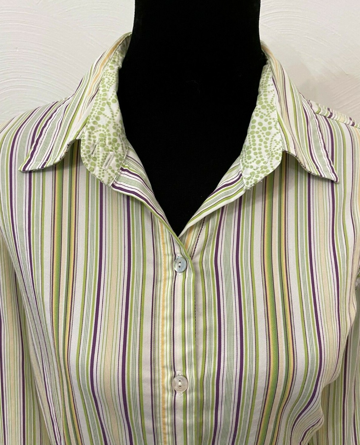 Chico's Womens Button Down Collared Blouse Size 2… - image 7