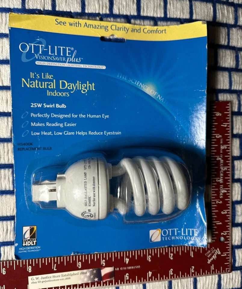 NEW SB25-P Ott-lite 25w plug in swirl type P H34J3K or 20w type M or 13w T133SX - Image 3 of 4