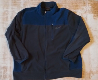 Greg Norman Jacket Mens XL Blue Gray Full Zip Golf Golfing Shark