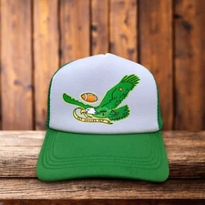 Philadelphia Eagles Mens Trucker Hat Green Snapback Fly Eagles Fly Football Cap