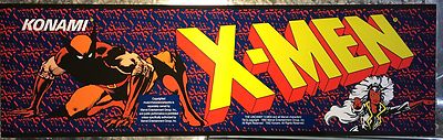 X-Men Konami Arcade Marquee by Konami 27''x8''