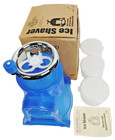 The Pampered Chef Ice Shaver Model 2945 Snow Cone Maker Blue