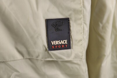 VERSACE SPORT Aqua Terra Beige Full Zip Multipocket Waterproof