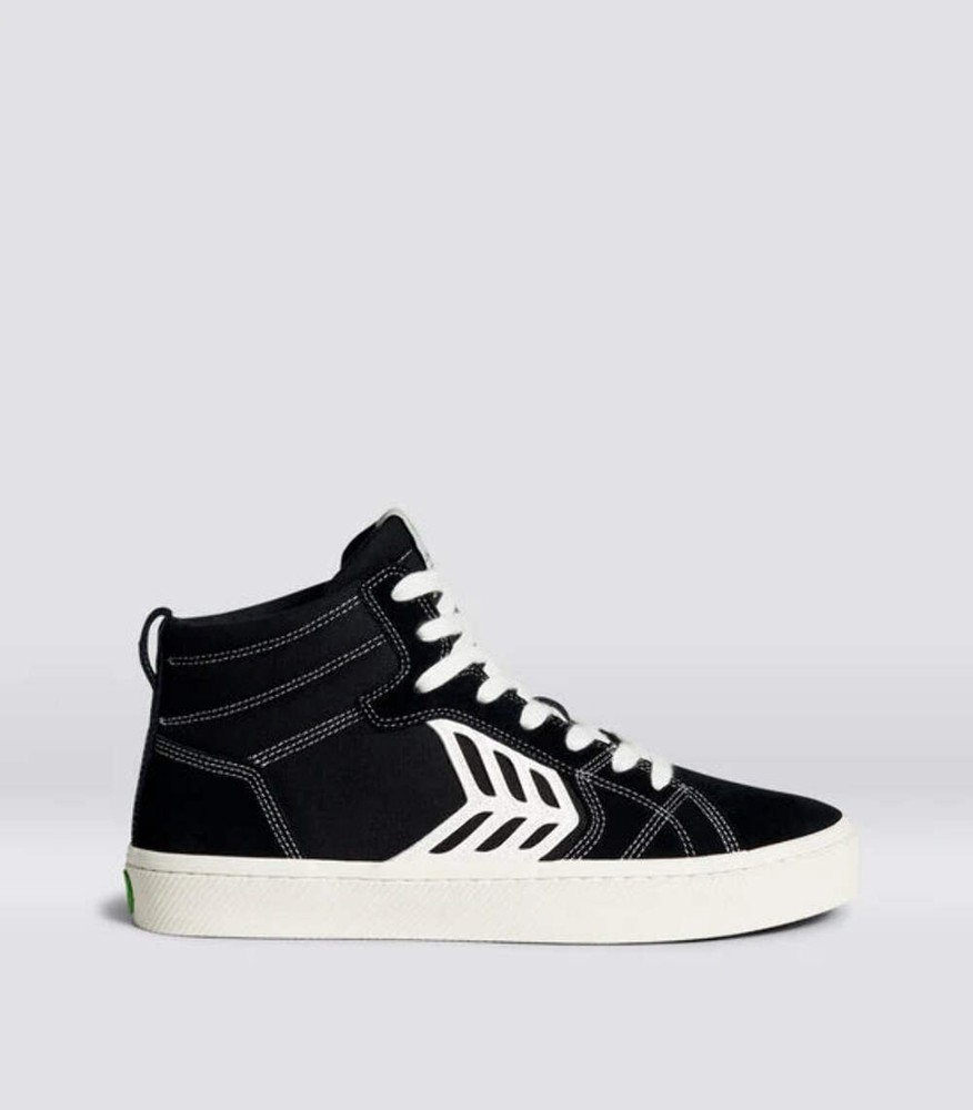 Cariuma Catiba High Pro Black/Ivory Skate Shoe