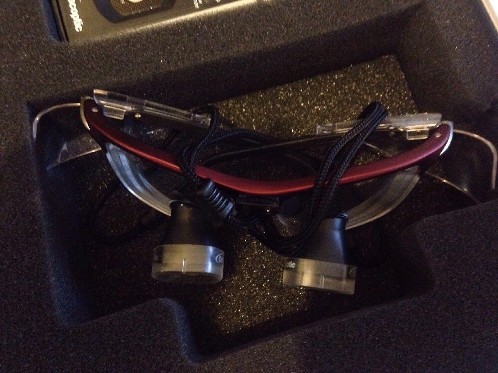 Orascoptic Loupes 2.0x + Zeon Endeavor Light w/ Case, 4.00 Rx in