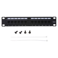 12 Ports Networking Patch Panel Wall-Mount an...