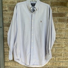 Ralph Lauren Mens 16-34 Long Sleeve Button Up Yarmouth Cotton Shirt