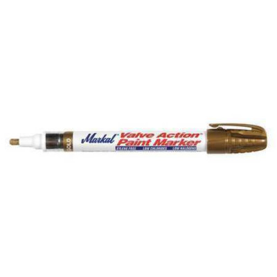 Markal 96827 Industrial Paint Marker, Medium Tip, Gold