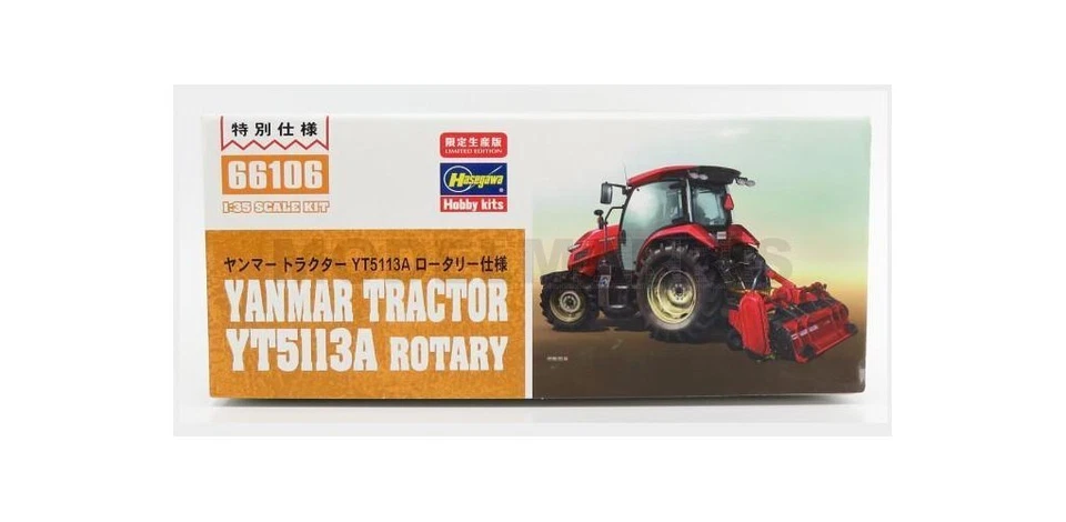 HASEGAWA 66106 YANMAR - YT5113A TRACTOR WITH ROTARY TRAILER - 1/35 - Immagine 2 di 2