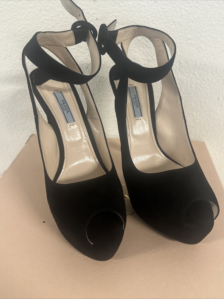 Women's Prada Calzature Donna Heels Size 40 | eBay