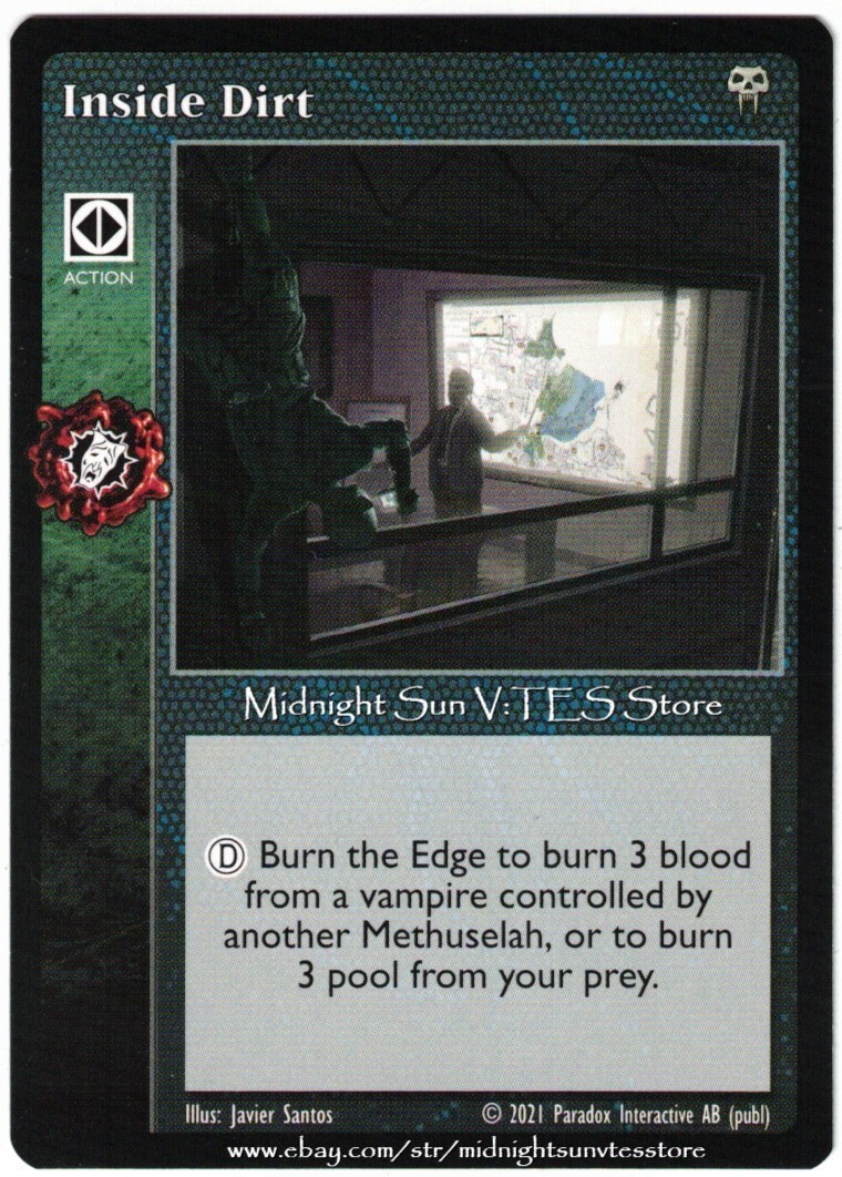 Inside Dirt Danse Macabre Kickstarter V:TES VTES Vampire CCG | eBay