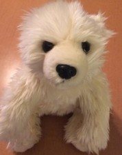 Aurora Polar Bear With Long Shaggy Fur 9"