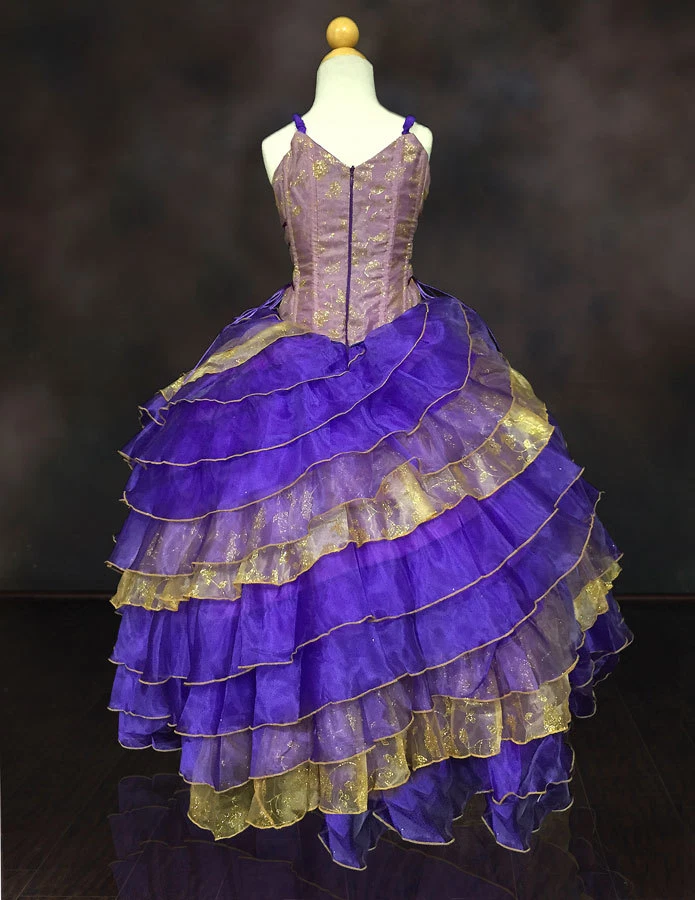 Vestido Niñas CALLA EE. UU. Colección Princesa Desfile Formal Fiesta Baile Vestido TALLA 10 Foto 3 de 4