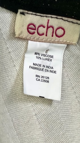 Echo Subtle Shine Metallic Oblong Fringe Scarf - Picture 3 of 5