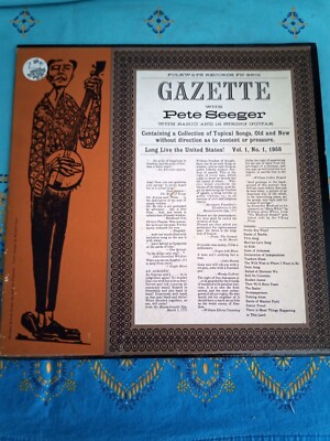 LP ''Pete Seeger    The Gazette, Vol. 1'' - USA 1958