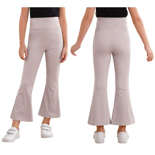 Girls Pants Fitness Dancewear Beach Trousers Moisture-wicking Flared Workout - Picture 28 of 47