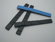 4 x Black Adhesive Stick On Wheel Weights 4x60g - 5g/10g Per Strip 