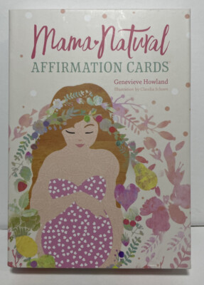 Mama Natural Pregnancy Affirmation Cards - 50 Beautiful Mama Natural Cards