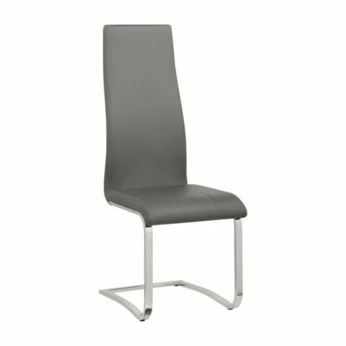 Grey Faux Leather Dining Chairs