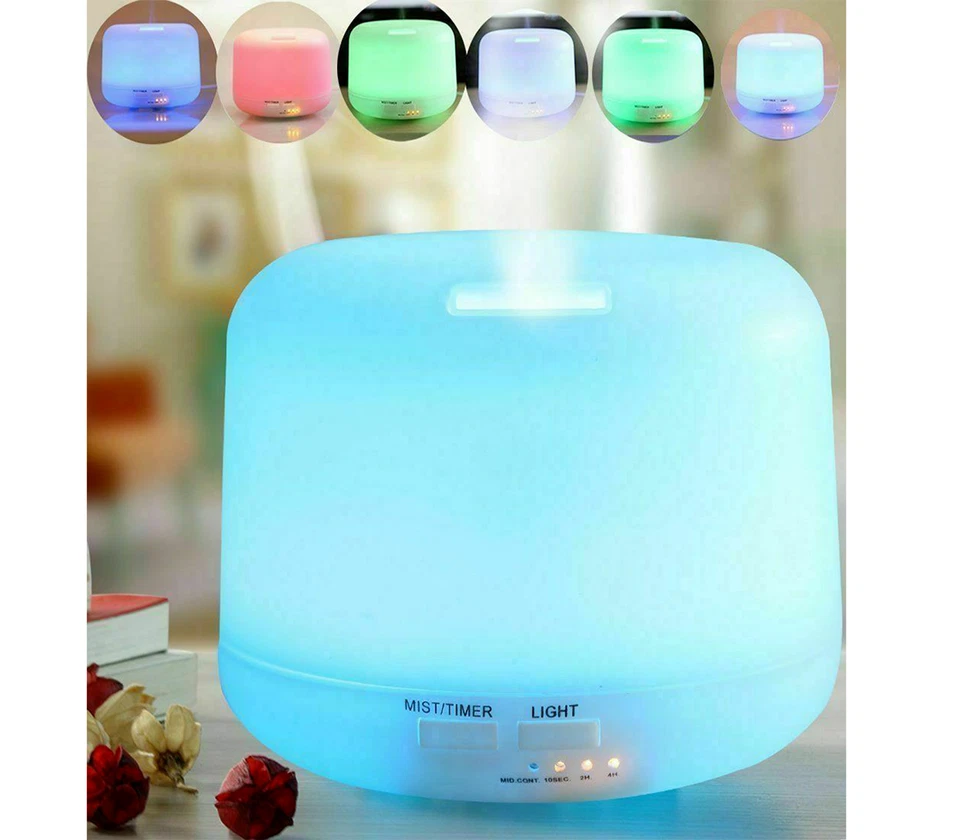 Umidificatore Ultrasuoni Diffusore di Aromi Oli Essenziali Per Aromaterapia LED - Image 2 of 3