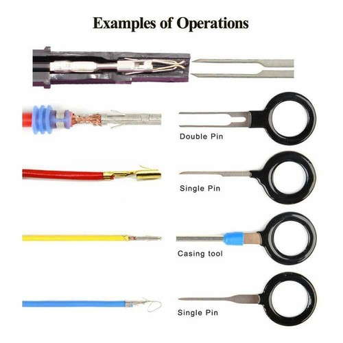 11pcs Automotive Wire Terminal Removal Tool Car Wiring USH Connector Kit N1Z2 - Picture 12 of 13