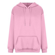 Women Casual Drawstring Hoodies Sweatshirts Solid Hooded Pullovers Sweater Coats