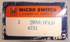 Micro Switch Limit Switch Honeywell 2MN9/1PA33 N/O & N/C 6752 2MN9