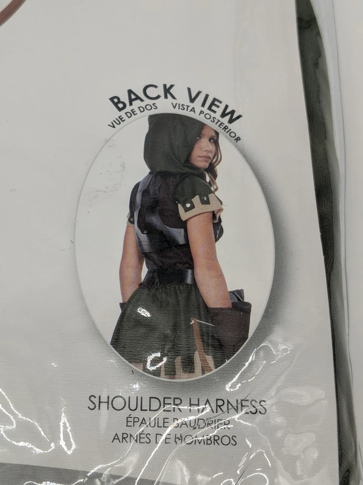 Miss Robin Hood Hunter Archer Costume Child M 8-10 Halloween - Image 4 of 4