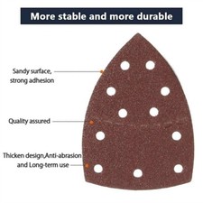 Mouse Sanding Sheets Sandpaper 152x105mm Grit 40-180 for Bosch Multi-Sander5pcs