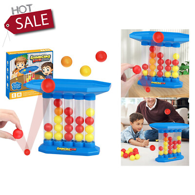 4 Shots Connect Game Set Pong Bouncing Ball For All Ages Portable Board Game